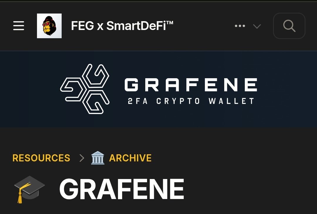 GorillaFi7's tweet photo. At the core of this revolution are #FEGrox and the #FEGDevs team, who continue to innovate at an unmatched pace. Their crown jewel? The #Grafene Wallet – one of the most secure decentralized wallets in the world, featuring the unique #2FA_Decentralized mechanism.
3/9 https://t.co/WCzIvnzS0b