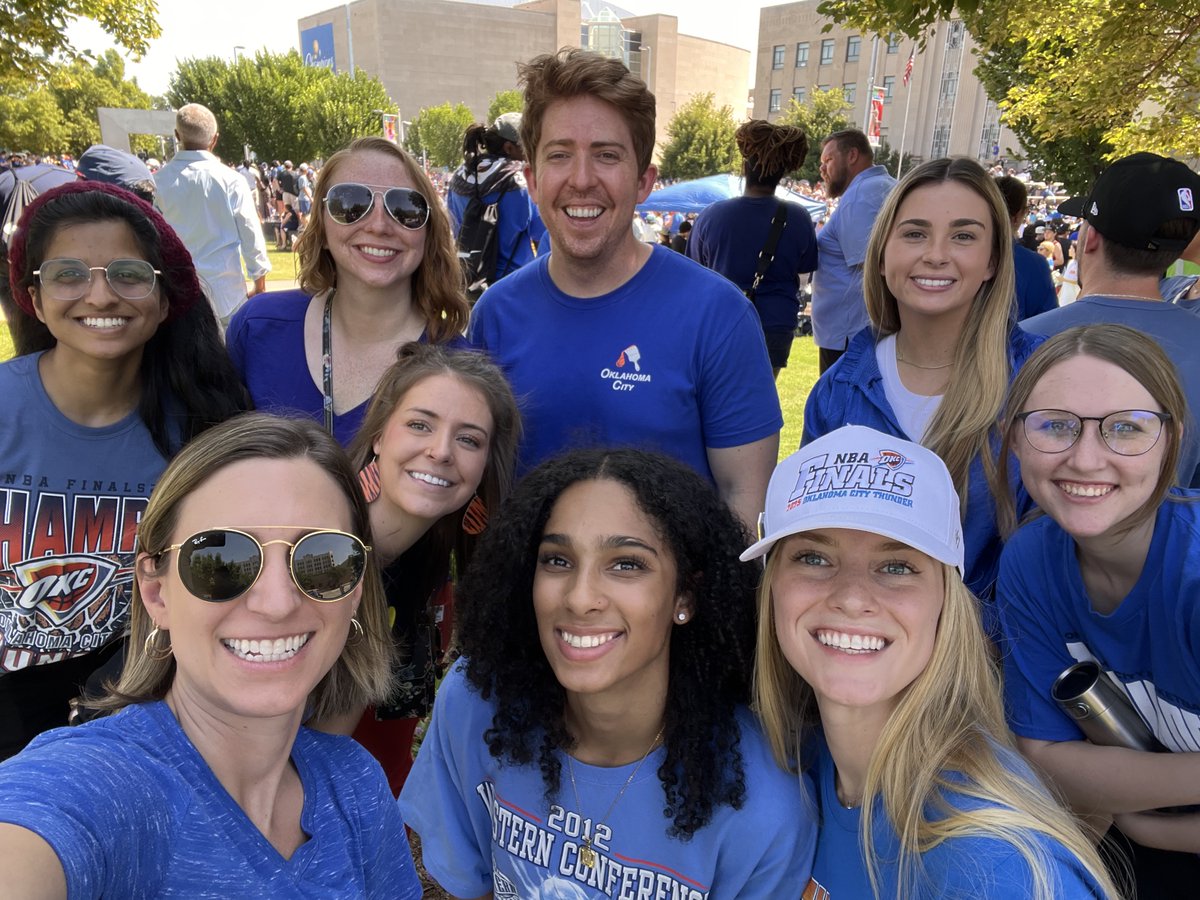 Our OKC office was thundering all the way up at the Oklahoma City Thunder NBA Champion Parade today !!! ⚡🏀 🏆