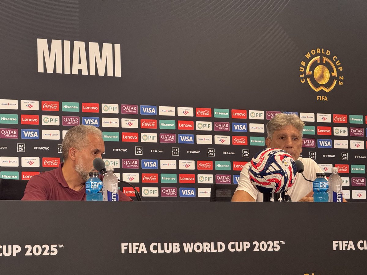 Jaime Dinas (@jaimedinas) on Twitter photo Conferencia de Prensa en el Hard Rock Stadium del DT Renato <a href="/FluminenseFC/">Fluminense F.C.</a> en el Mundial Clubes USA 2025 Conferencia de Prensa en el Hard Rock Stadium del DT Renato <a href="/FluminenseFC/">Fluminense F.C.</a> en el Mundial Clubes USA 2025