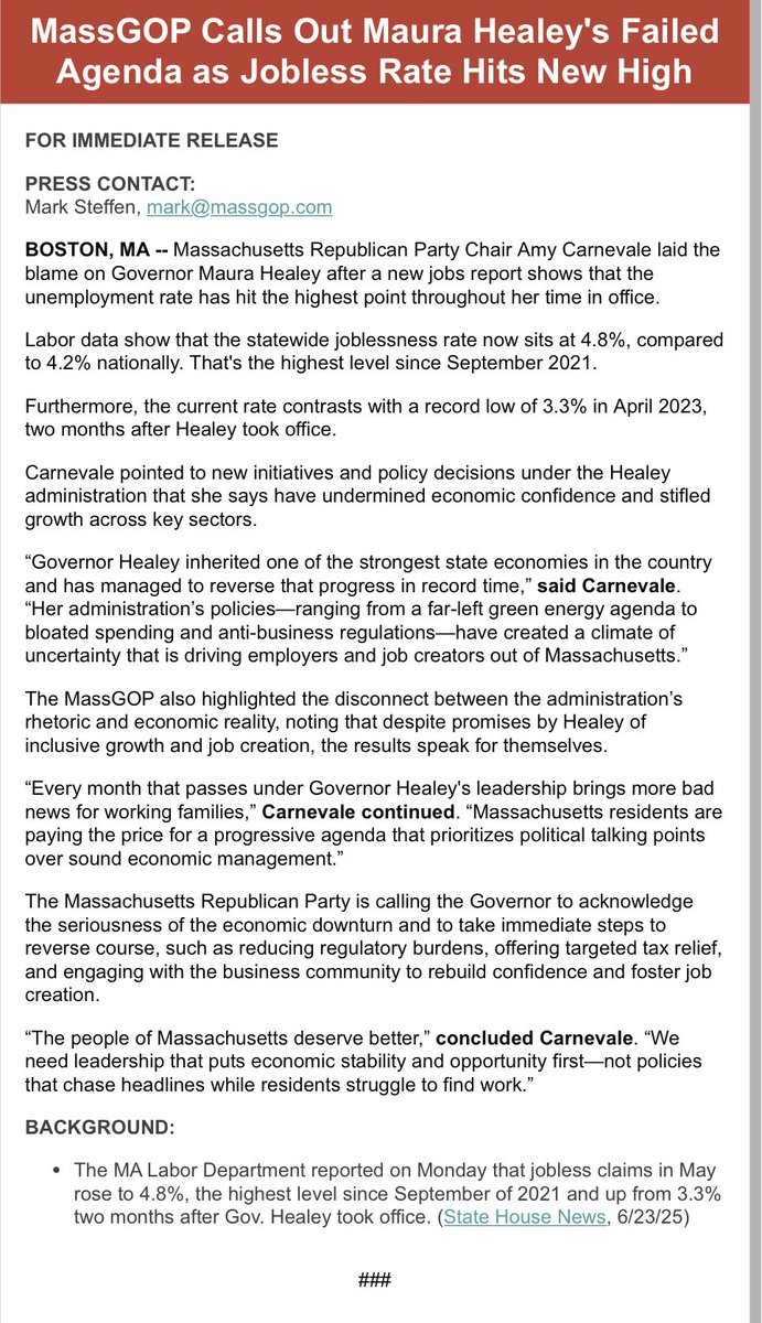 Healey is a failure to Massachusetts residents