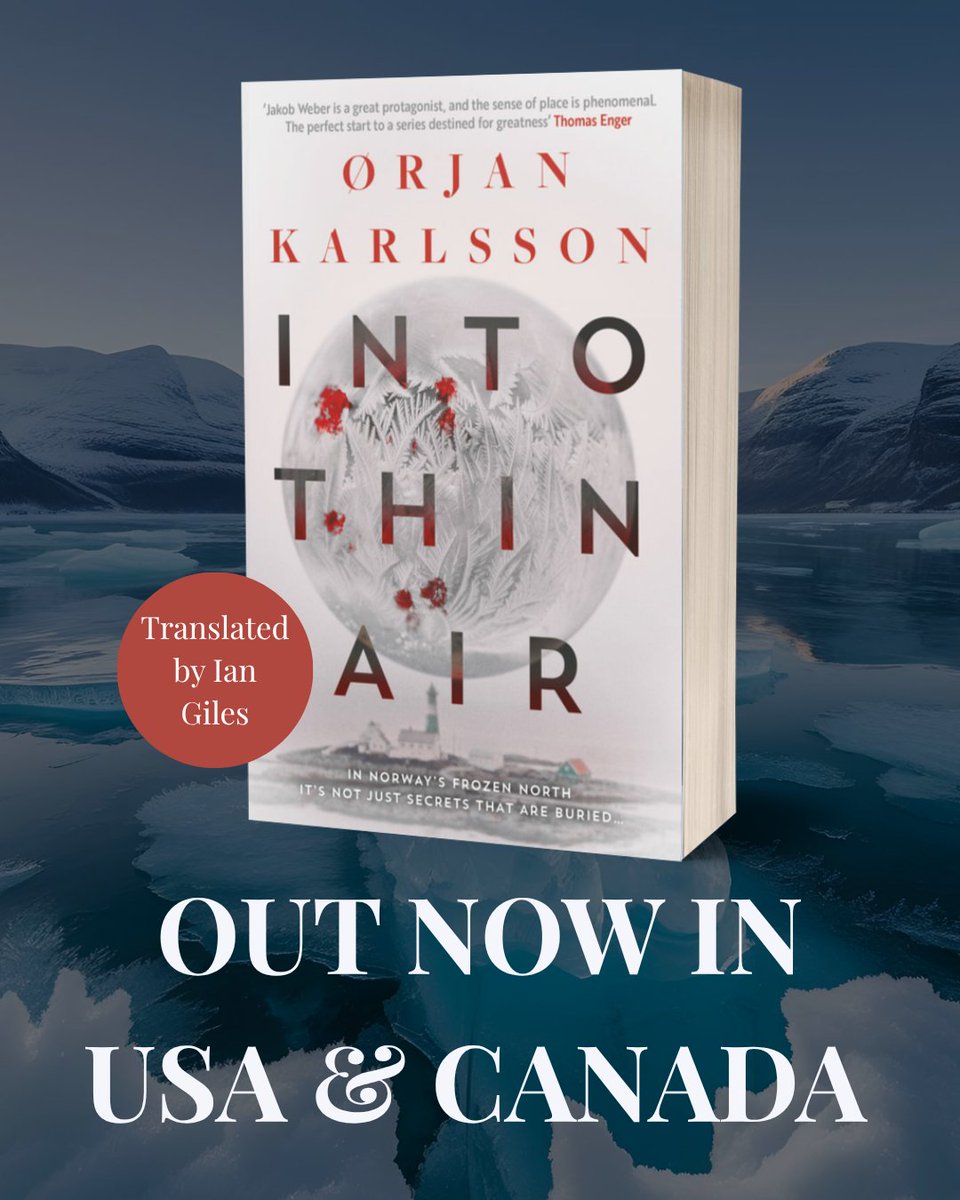 Do you LOVE #NordicNoir reads that are...
Chilling ✔️
Atmospheric ✔️
Brooding ✔️
Remote &amp; unforgiving ✔️

@OrjanKarlsson's RIVETING #Mystery #IntoThinAir T Ian Giles - out in #USA #Canada!

❄️🩸bit.ly/4kVufFG 

#CrimeFiction #Norway #BookTwitter #BookX