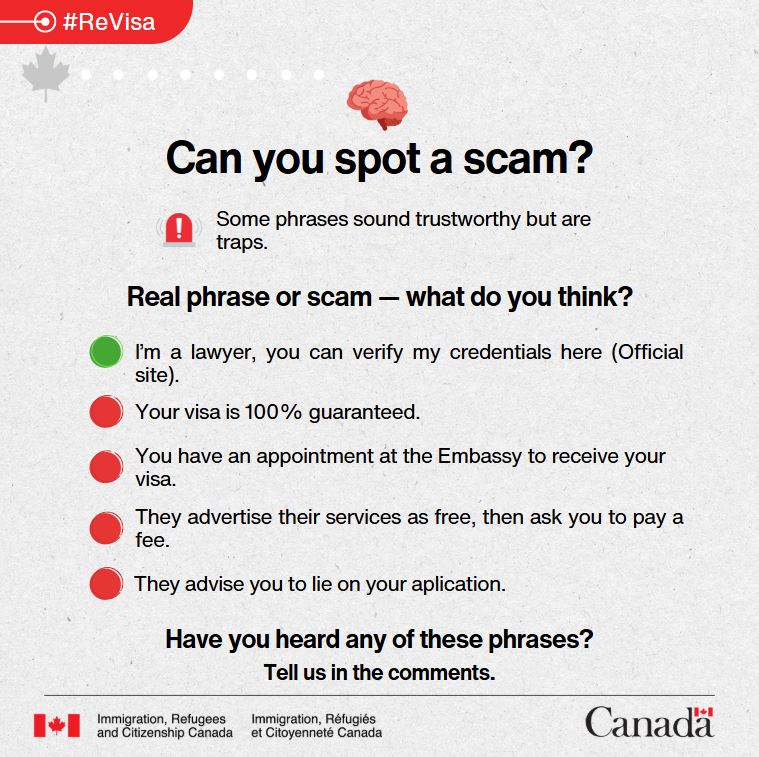 Not everyone who offers to “visa help” is authorized.
Only these can represent you to IRCC:
✅ CICC member
✅ Lawyer/notary in Canada
✅ Paralegal (Ontario)
But you don’t need a representative to apply!
📧 Report fraud: verificanada@international.gc.ca
#ReVisa