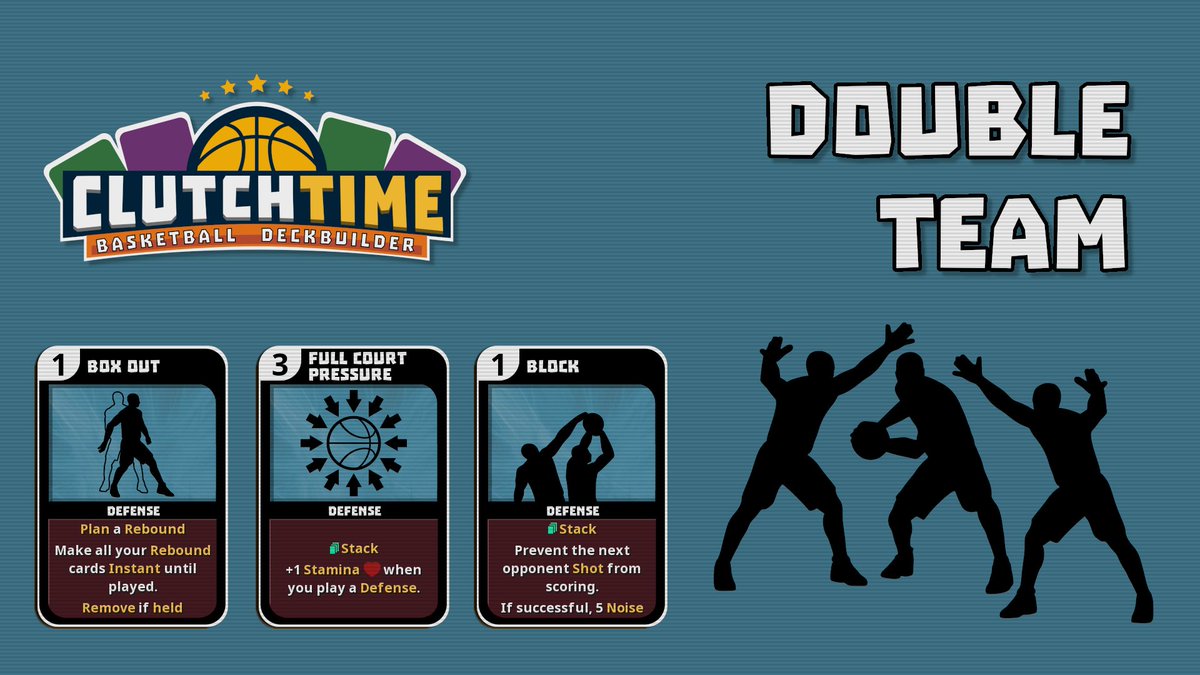 Bigosaur's tweet image. Do you prefer offense or defense? Test your skills on July 24 when my game &quot;Clutchtime&quot; is coming out on Steam. Made by a huge fan for other awesome fans! #basketball #roguelike #clutchtime