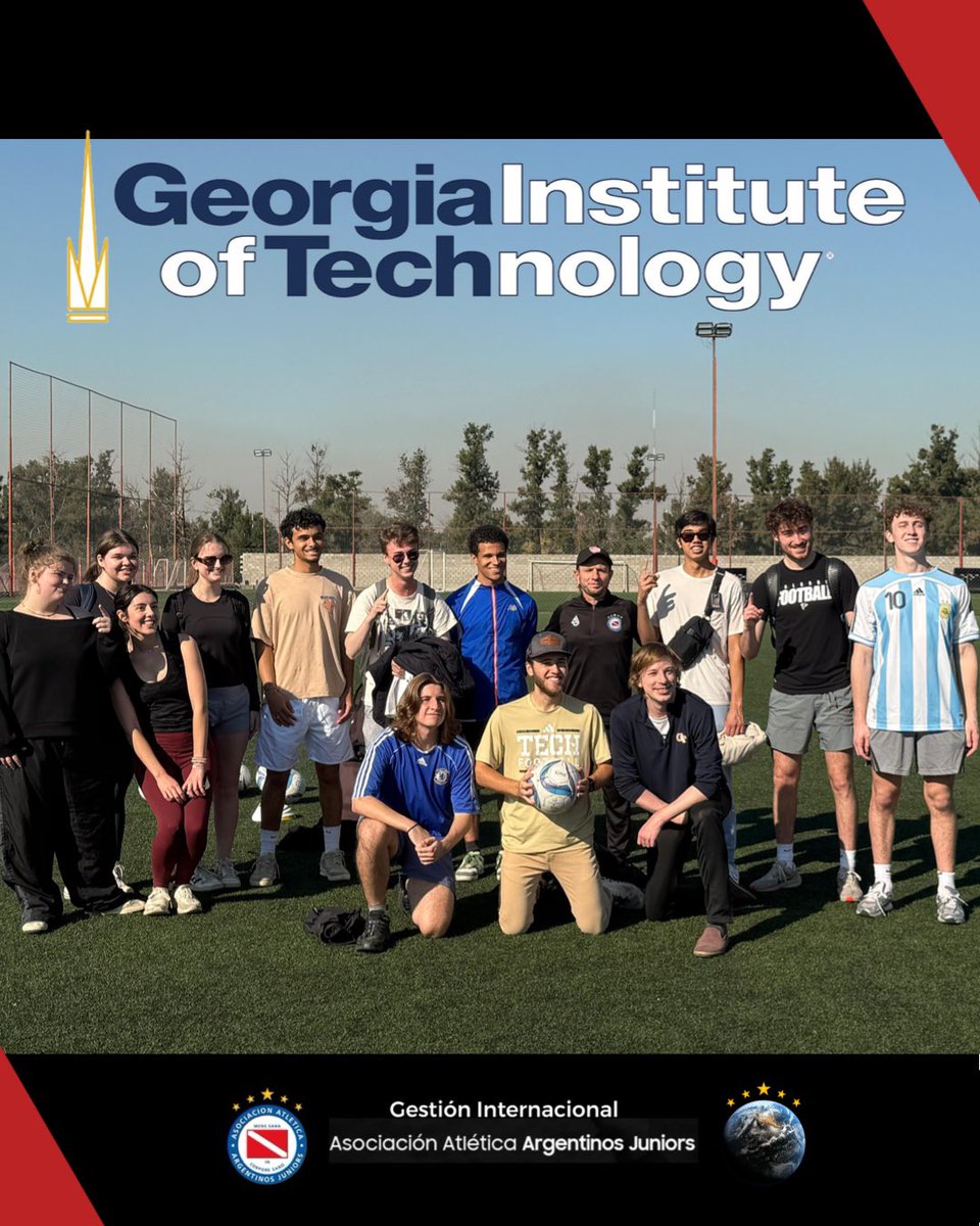 🇺🇸 NO ES SOLO FÚTBOL 🇦🇷

Estudiantes del <a href="/GeorgiaTech/">Georgia Tech</a> vinieron a vivir un Day Experience con nosotros.
Recorrimos el CEFFA, entrenamos  y luego del almuerzo en el buffet,fuimos al DAM para visitar el <a href="/MuseoAAAJ/">Museo - Estadio Diego Armando Maradona</a> 

Agradecemos a los chicos y autoridades por elegirnos. 

#AAAJ 
#USA