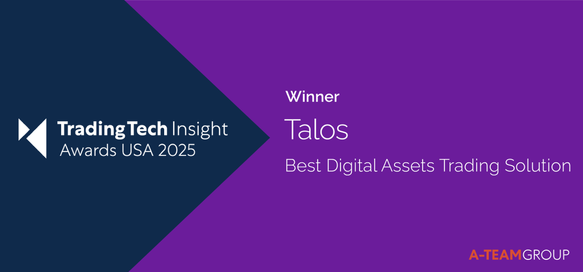 Congratulations to <a href="/talostrading/">Talos</a>; winner of the 2025 TradingTech Insight Award USA for Best Digital Assets Trading Solution!

a-teaminsight.pulse.ly/edx8clsek0

#TTIawards #tradingtech #digitalassets #tradingsolutions