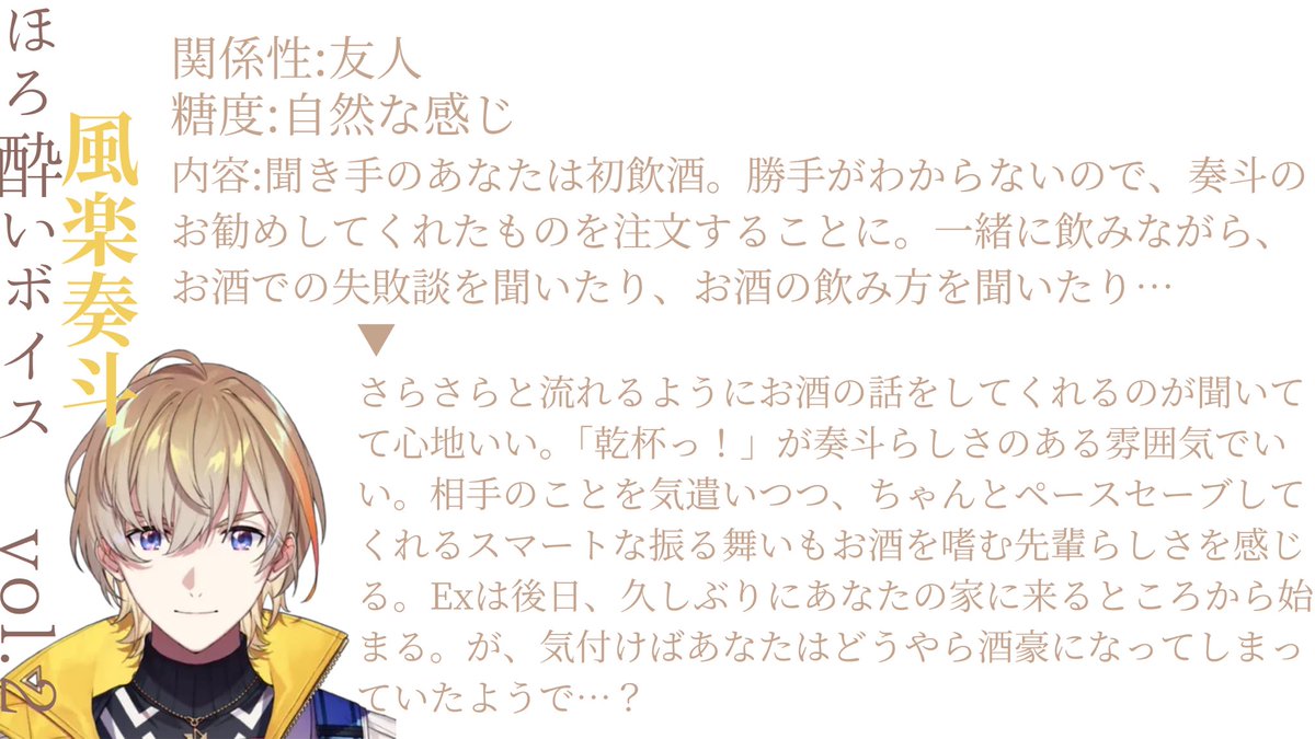 にじさんじほろ酔いボイス Vol.2 □販売期間 ～6/30(月)23:59まで 