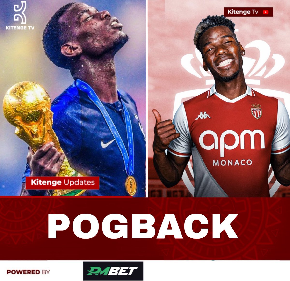 Kiungo wa zamani wa Manchester United na Juventus, Paul Pogba amefikia makubaliano ya kujiunga na klabu ya AS Monaco ya Ufaransa kwa mkataba wa miaka miwili utakaombakisha klabuni hapo mpaka Juni 2027.

Pogba (32) raia wa Ufaransa ambaye pia amewahi kuichezea klabu ya Juventus