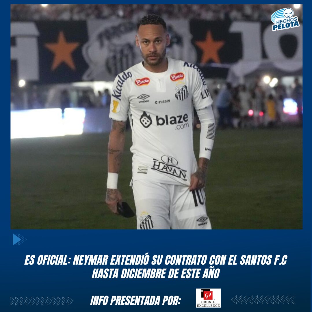 NEYMAR SEGUIRÁ EN EL SANTOS ✍

Llegaron a un acuerdo para extender su contrato por seis meses más, hasta finales de este año.

El club brasileño informó que existe la posibilidad de extensión si todo marcha bien y lo evaluarán en diciembre.

🔹@hechospelotad