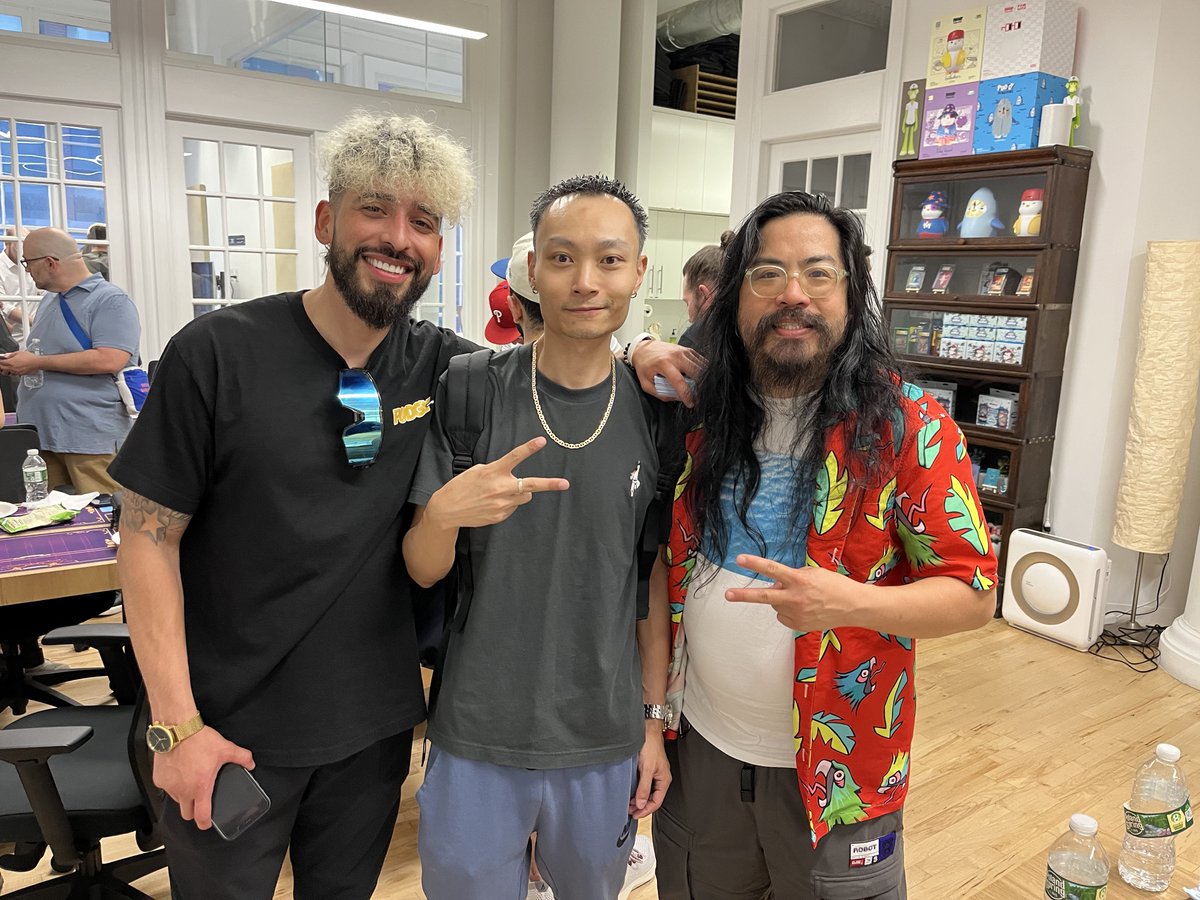 Spike 😼⚡️🃏 (ShinySnorlax.eth) (@lvspike420) on Twitter photo Vibing at the <a href="/vibes_tcg/">Vibes (Pudgy TCG)</a> x <a href="/PudgyNYC/">Pudgy NYC 🐧🗽</a> event ripping some <a href="/pudgypenguins/">Pudgy Penguins</a> card packs w the homies! 🐧🔥 Vibing at the <a href="/vibes_tcg/">Vibes (Pudgy TCG)</a> x <a href="/PudgyNYC/">Pudgy NYC 🐧🗽</a> event ripping some <a href="/pudgypenguins/">Pudgy Penguins</a> card packs w the homies! 🐧🔥
