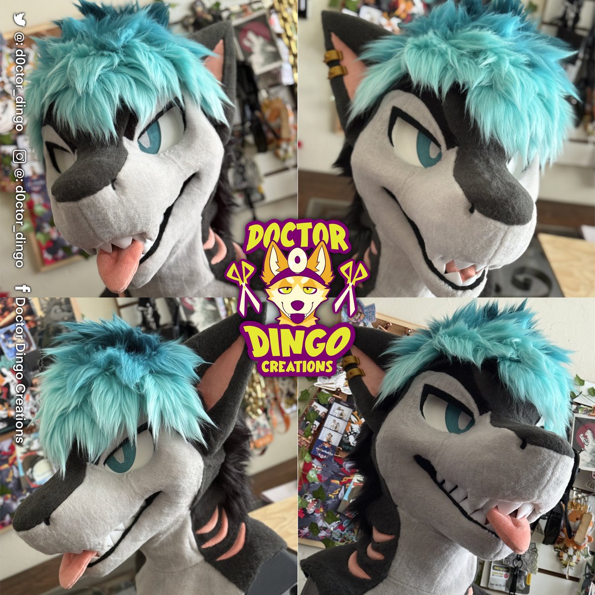 D0ctor_Dingo's tweet image. Finished commission for @ThatGaySushi !🦈🦈
Made with 3D modeled base by us and printed with TPU flexible filament by Ab Can 3Design
We loved working with his amazing design and colors!