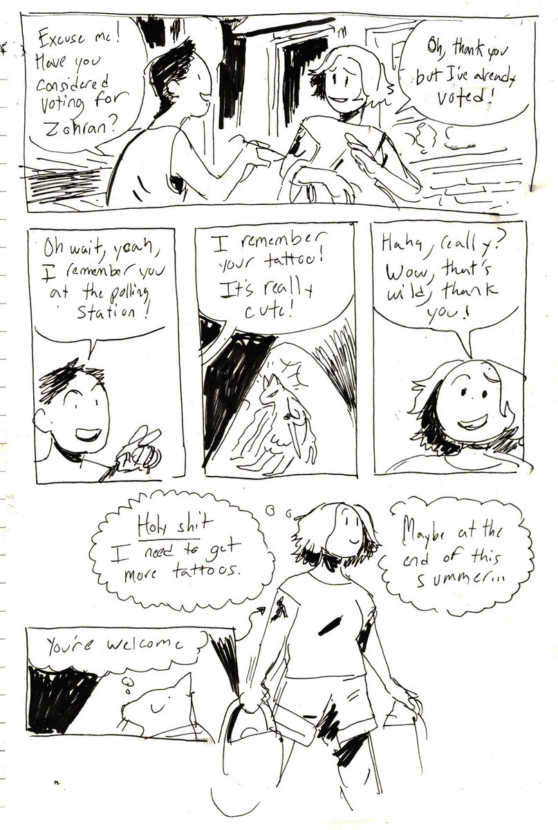#makeaterriblecomicday2025 outing myself as both a new yorker and someone with terrible handwriting 