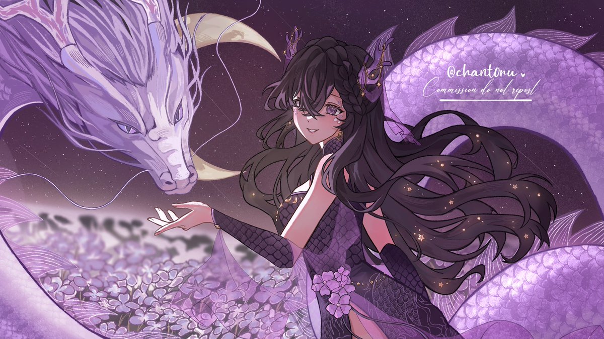 Commission for <a href="/moondalcelestia/">Moondal Celestia 🐉🌙 ˖*°࿐</a> ! 🌟

Thank you so much! 🌷💝
#VGenComm #comission