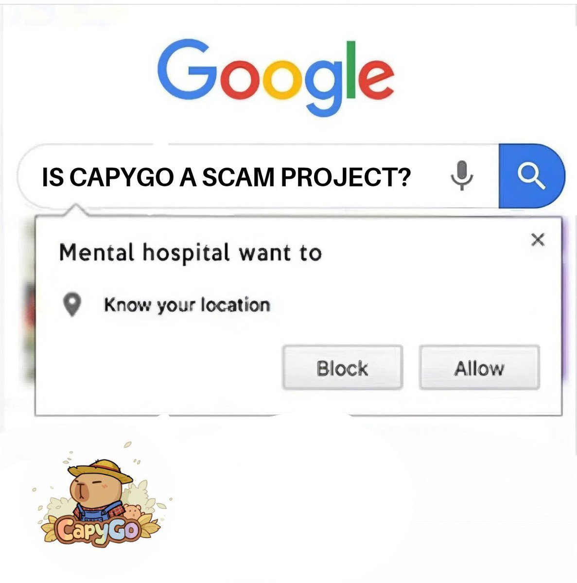 mocha_0100's tweet image. My 5th entry 
@Capygoio 

#CapyMemeContest