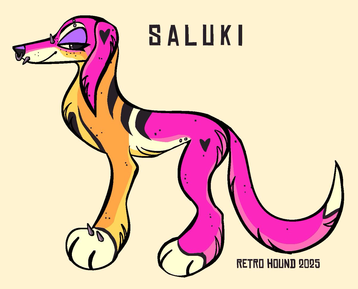 RetroHoundArt's tweet image. Saluki adopt! 4️⃣0️⃣ is AB. Lower offers welcome. I also have lots of other designs up for grabs in my toyhouse. Link in bio! Offer on any. Must be logged in to view most of them.