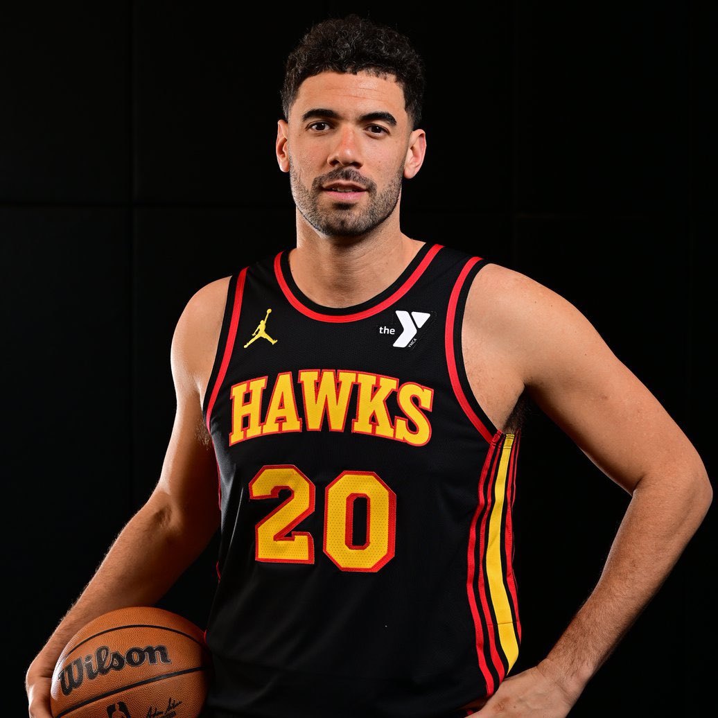 LegionHoops's tweet photo. The Hawks are reportedly discussing “Georges Niang and Terance Mann as being the players involved in their pursuit of Kristaps Porzingis”, per @BrettSiegelNBA. https://t.co/G9k5hVidpS