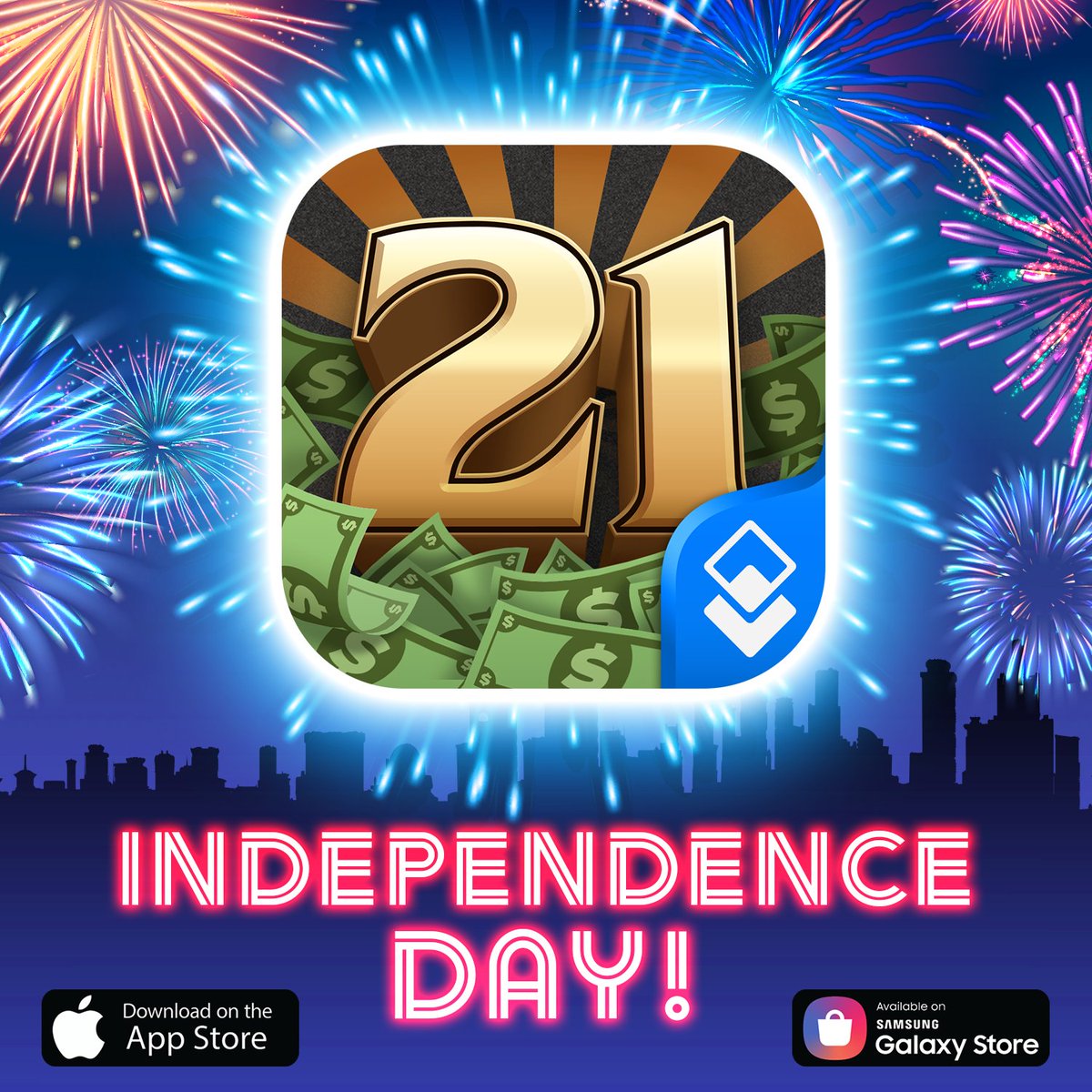 tetherstudios's tweet image. Fireworks, Freedom, and FUN! Celebrate July 4th this year by lighting up the leaderboards in 21 Blitz.

👉Play now: bit.ly/21_blitz