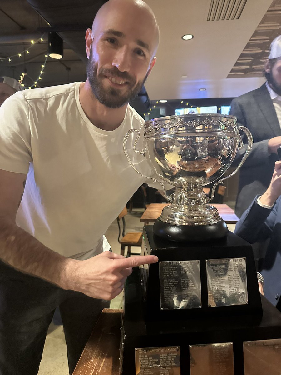 LandonFerraro's tweet image. Congratulations again @abbycanucks and thank you for the opportunity to join @brandon_astle on the broadcast. Was so cool watching the guys and staff celebrate. Brought back so many good memories from 2013 and our @griffinshockey Calder team.