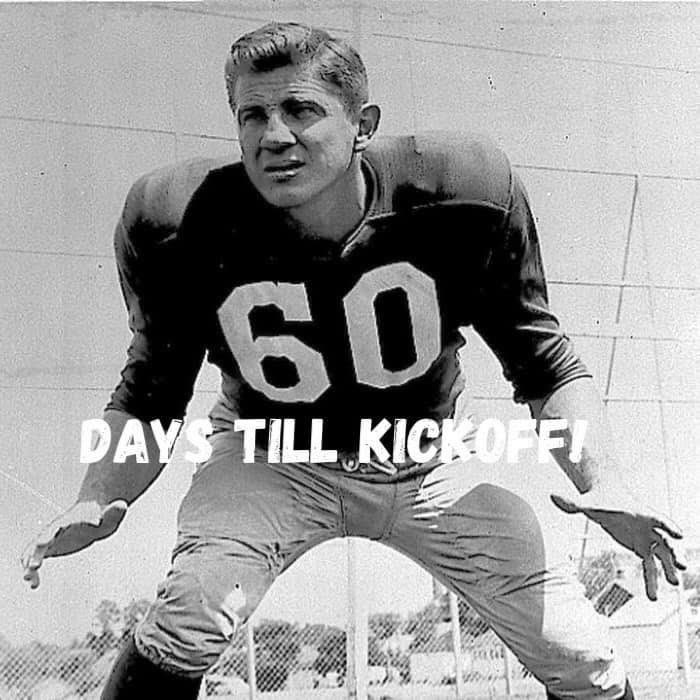 🏈LastWordOnCFB🏈 (@lastwordoncfb) on Twitter photo We are #ChuckBednarik days away from #CollegeFootball #kickoff Bednarik had an entire military career before he played a down of college football. While at <a href="/pennathletics/">Penn Quakers</a> he played center, LB, & sometimes punter. He won <a href="/TheMaxwellAward/">Maxwell Award</a> in ‘48. #CountdowntoKickoff #60Days We are #ChuckBednarik days away from #CollegeFootball #kickoff Bednarik had an entire military career before he played a down of college football. While at <a href="/pennathletics/">Penn Quakers</a> he played center, LB, & sometimes punter. He won <a href="/TheMaxwellAward/">Maxwell Award</a> in ‘48. #CountdowntoKickoff #60Days