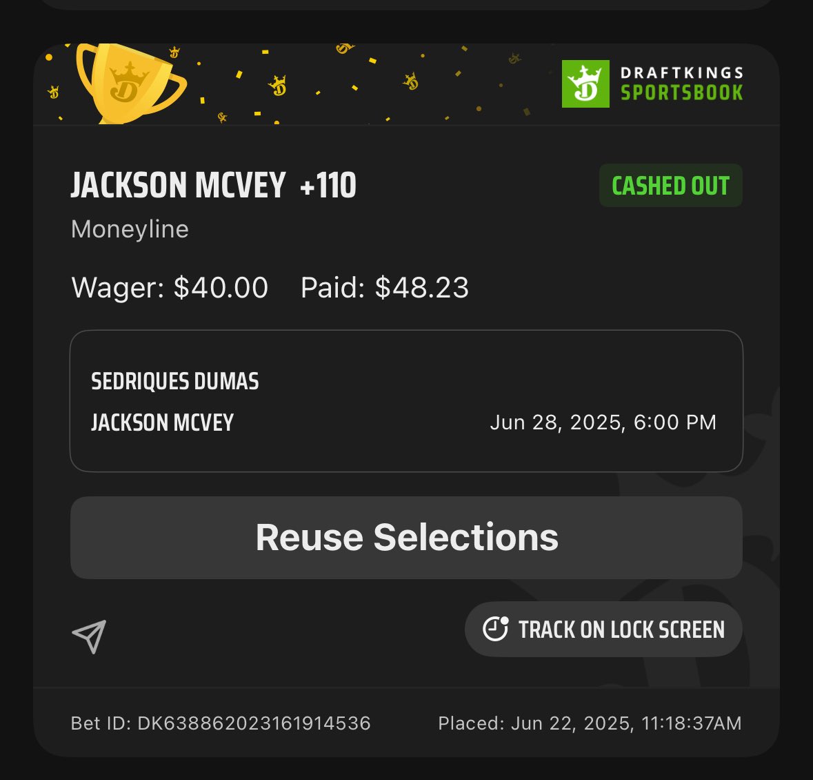 noahelevi's tweet photo. @dfs_numbers Cash out for profit if you can https://t.co/aNW6zONqJx