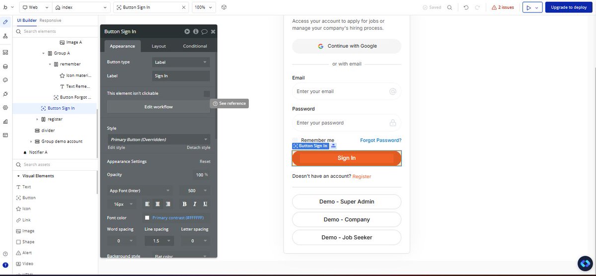 RaphealTri10254's tweet image. Working on a new platform that helps business in Jobs opportunity🔥🔥🔥🔥

I will be dropping a video soon! WATCH OUT🔥🔥🔥
#Bubbleio #Bubbleiodeveloper #Bubbledev #Bubblenocodeapp #BubbleMobileChallenge