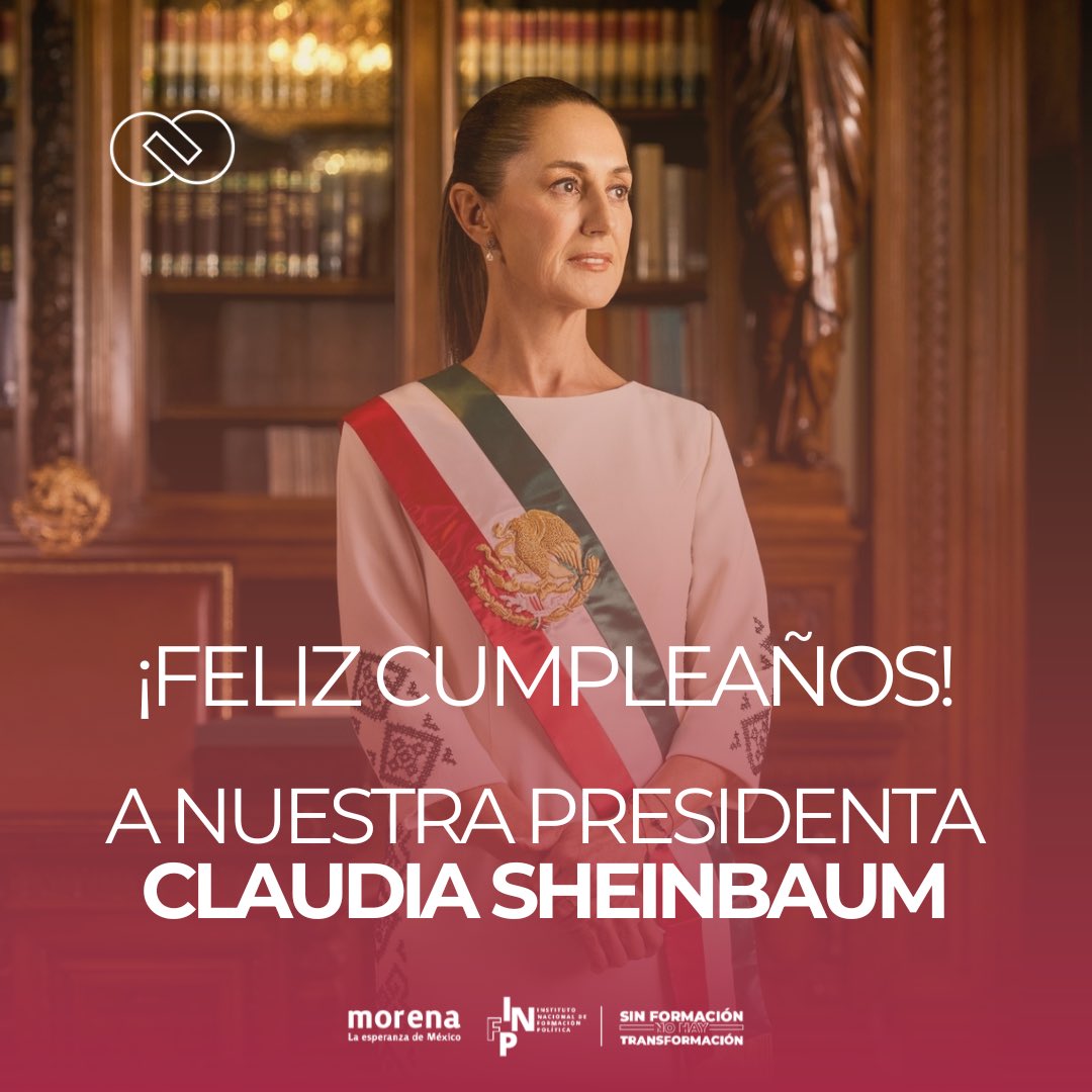 🎉 ¡Feliz cumpleaños, presidenta Claudia Sheinbaum!
Desde el Programa Servicio Popular del Instituto Nacional de Formación Política, celebramos su vida, su compromiso con el pueblo y su incansable lucha por construir el Segundo Piso de la Cuarta Transformación. #ClaudiaSheinbaum