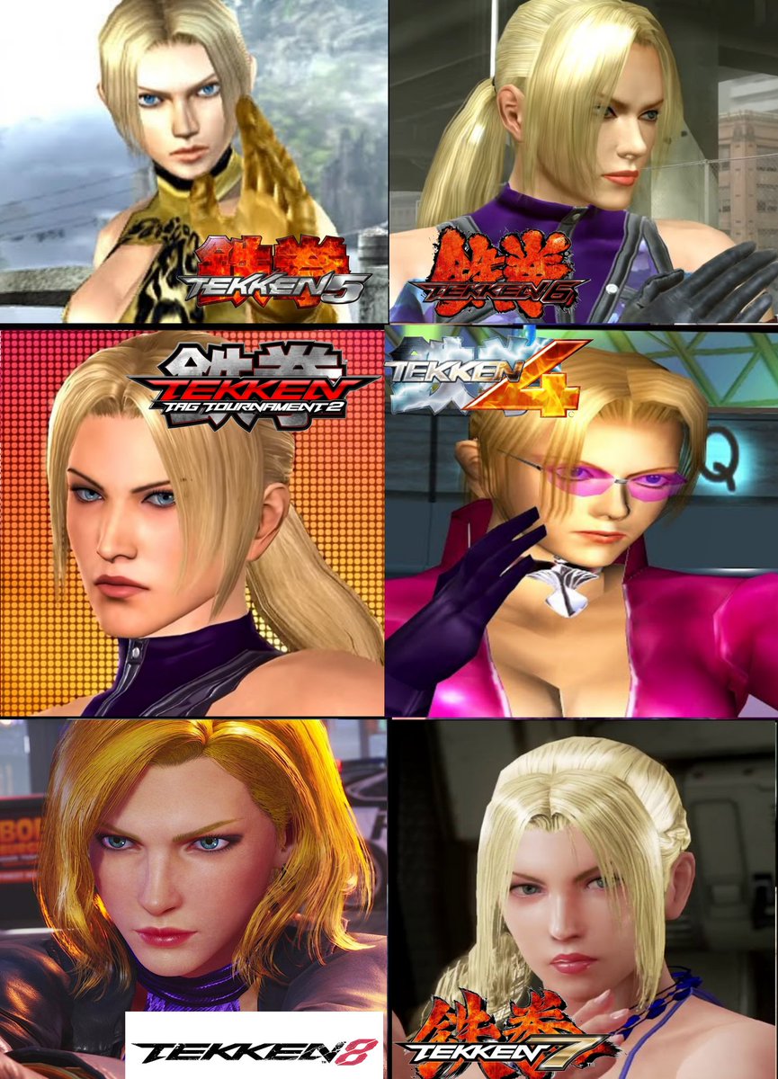 Nina face model across different Tekken games. Favorite one?