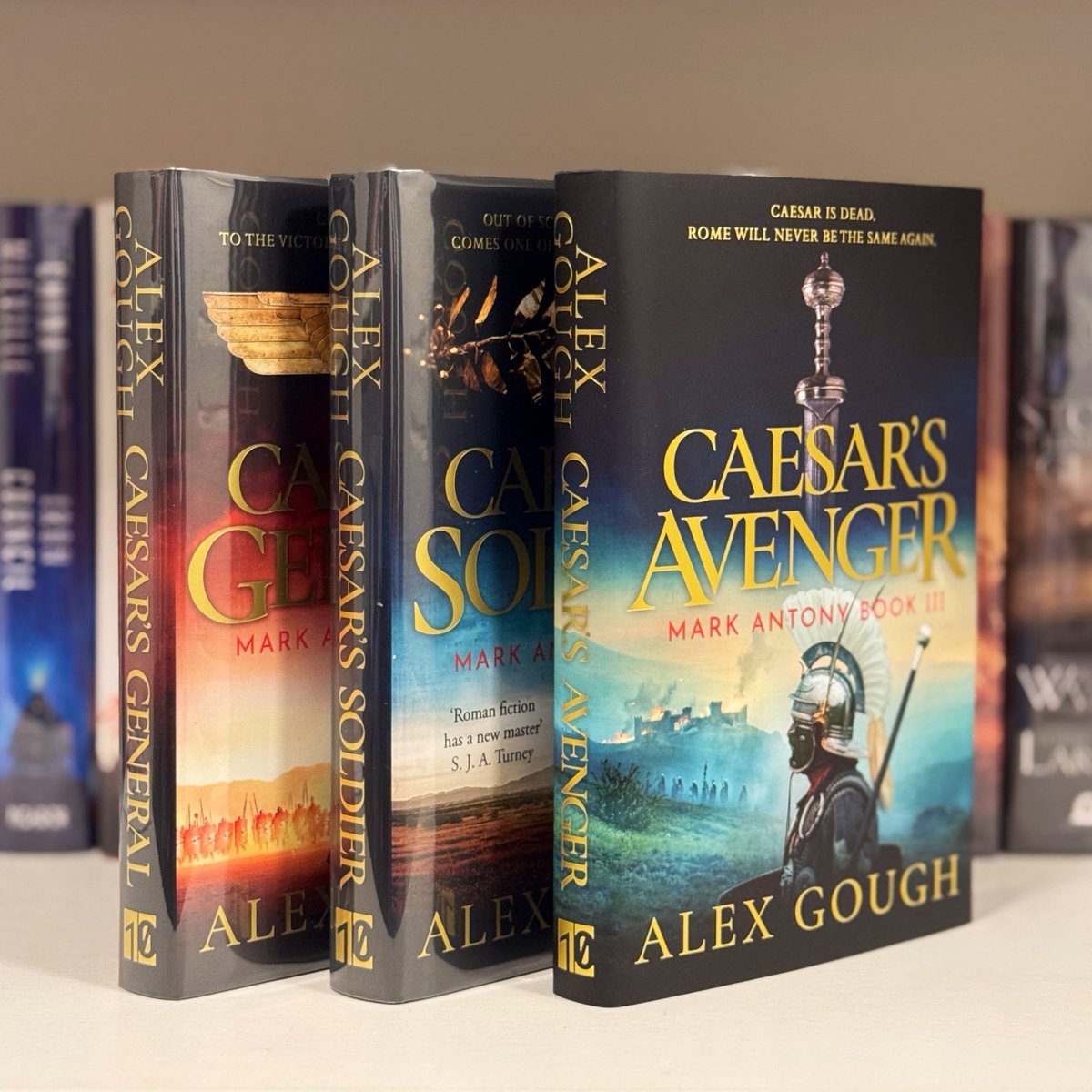 How much do I think about the Roman Empire? Not enough. Hyped for this, <a href="/Romanfiction/">Alex Gough Author</a>. 🤘🏼🔥 #bookmail from <a href="/binding_broken/">The Broken Binding | Bookstore</a>.