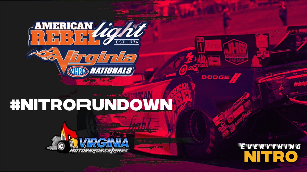 The American Rebel Light NHRA Virginia Nationals was a barn burner on and off the track!

Here is our new #NitroRundown segment brining you nitro highlights from your favorite NHRA events! NOW on YouTube!📺

youtu.be/rPZsKXjBTgE?si…
