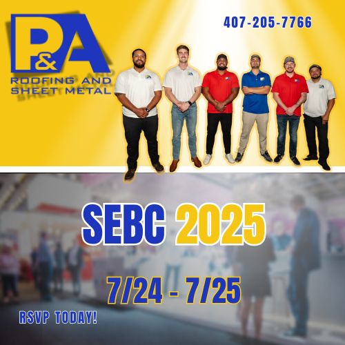 paroofing_'s tweet photo. P&amp;A Roofing is headed to #SEBC2025! 🏗️

Stop by our booth to learn how we’re raising the roof across Florida.
👉 RSVP now to connect with us at the event: https://t.co/l8xoH2AOEg

#Roofing #FloridaRoofing #SEBC https://t.co/S181gO3fwc