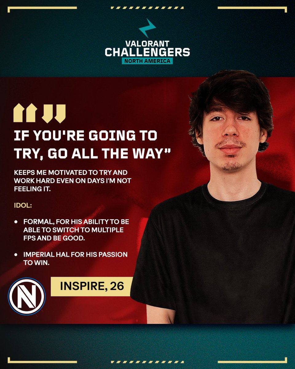 Mindset is everything 🧠

@Inspire_val shares the quote that motivates him to keep pushing forward

#ChallengersNA