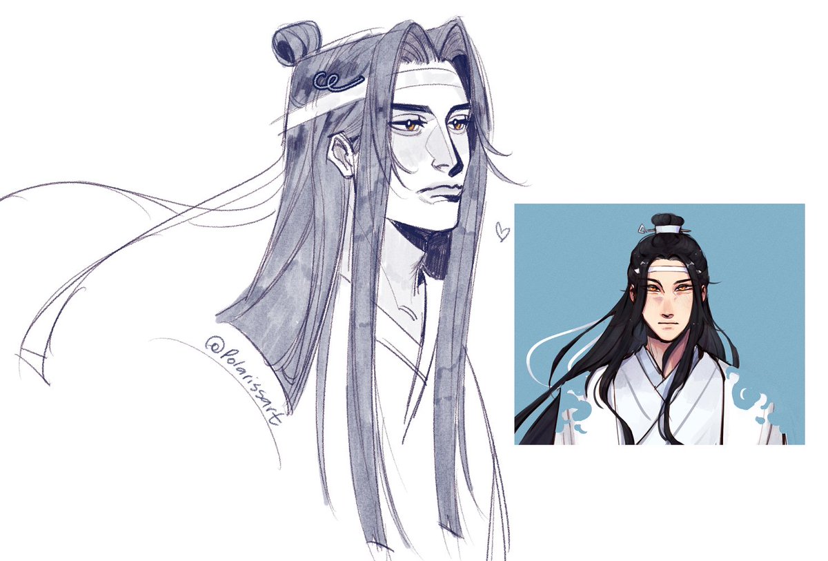 polarissart's tweet image. 🐰lan zhan