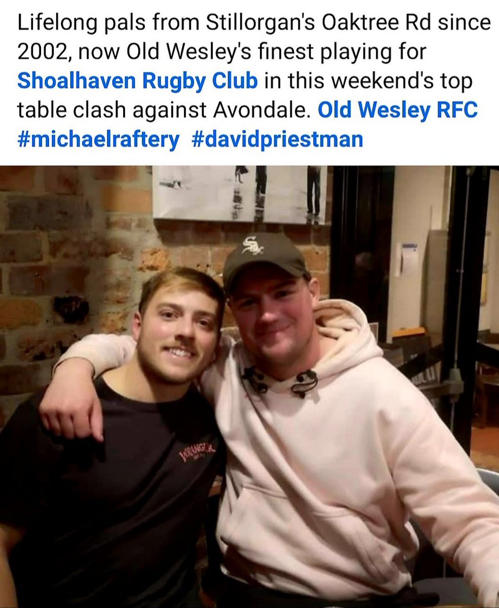 RafteryBernard's tweet photo. 3 fast years, but pals for 20 years. Doing their thing down under...
#shoalhavenrugby
#oldwesley https://t.co/FBm43Zkjci