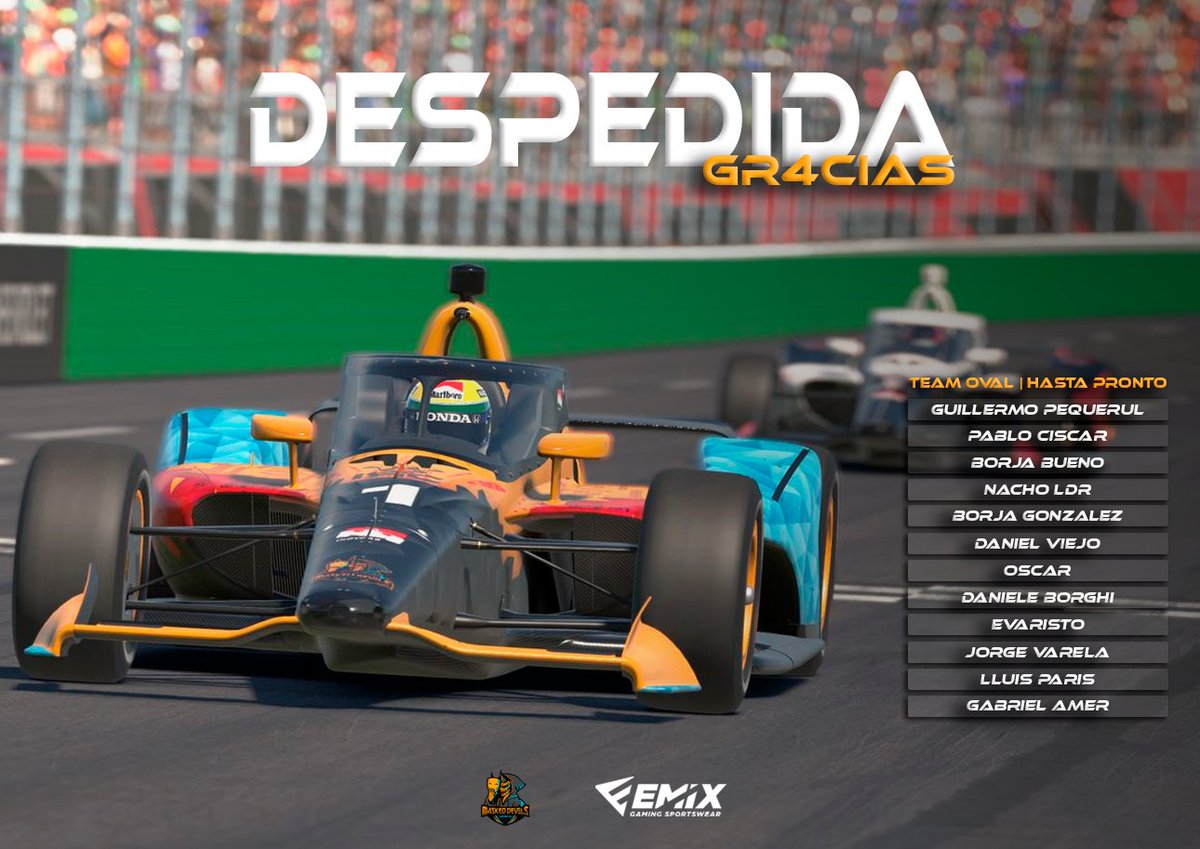 M4sked Devils eSports (@m4sked_devils) on Twitter photo Nos despedimos de nuestros chicos de oval 🥲
Agradecimiento a todos los integrantes que han conformado la seccion del equipo durante estos 6 años y en especial a los que estaban ahora
#Gr4cias <a href="/GuillermoPeque3/">Guillermo Pequerul</a> <a href="/Pavelsoad4/">Pablo Ciscar</a> <a href="/borjabueno2/">Borja</a> <a href="/NachoRallye/">Nacho LdR</a> #BorjaGonzalez <a href="/sekunnin/">Daniel</a> Nos despedimos de nuestros chicos de oval 🥲
Agradecimiento a todos los integrantes que han conformado la seccion del equipo durante estos 6 años y en especial a los que estaban ahora
#Gr4cias <a href="/GuillermoPeque3/">Guillermo Pequerul</a> <a href="/Pavelsoad4/">Pablo Ciscar</a> <a href="/borjabueno2/">Borja</a> <a href="/NachoRallye/">Nacho LdR</a> #BorjaGonzalez <a href="/sekunnin/">Daniel</a>