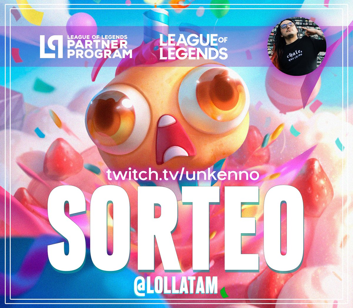 SORTEITO PANQUE CUMPLEAÑERO
ALIDO EN TODOS LOS SERVIDORES
📷Para participar debes seguir estos pasos:
🔸Seguirme en: <a href="/UnKenno/">Kenno</a> <a href="/KennoGang/">KennoGang</a> 
📷Fav + RT
🔸comentar #LPP #LeaguePartner #ComunidadesRiotLATAM #TFTPartner (para mas oportunidad etiqueta 2 amigos) MUCHA SUERTEEE!!