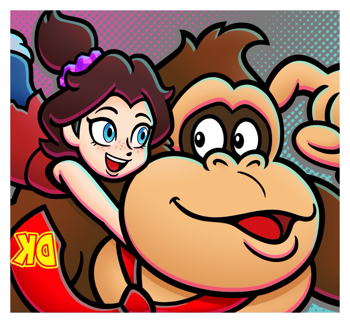 Small sample of a bigger picture I have planned for Donkey Kong Bananza