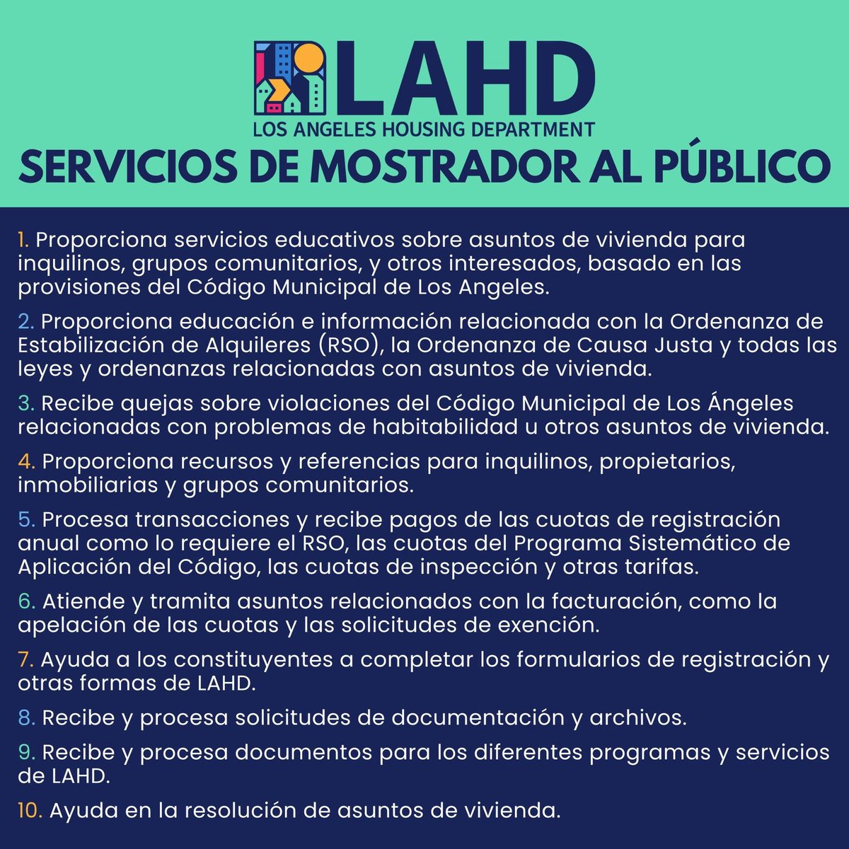 Los Angeles Housing Department tweet media