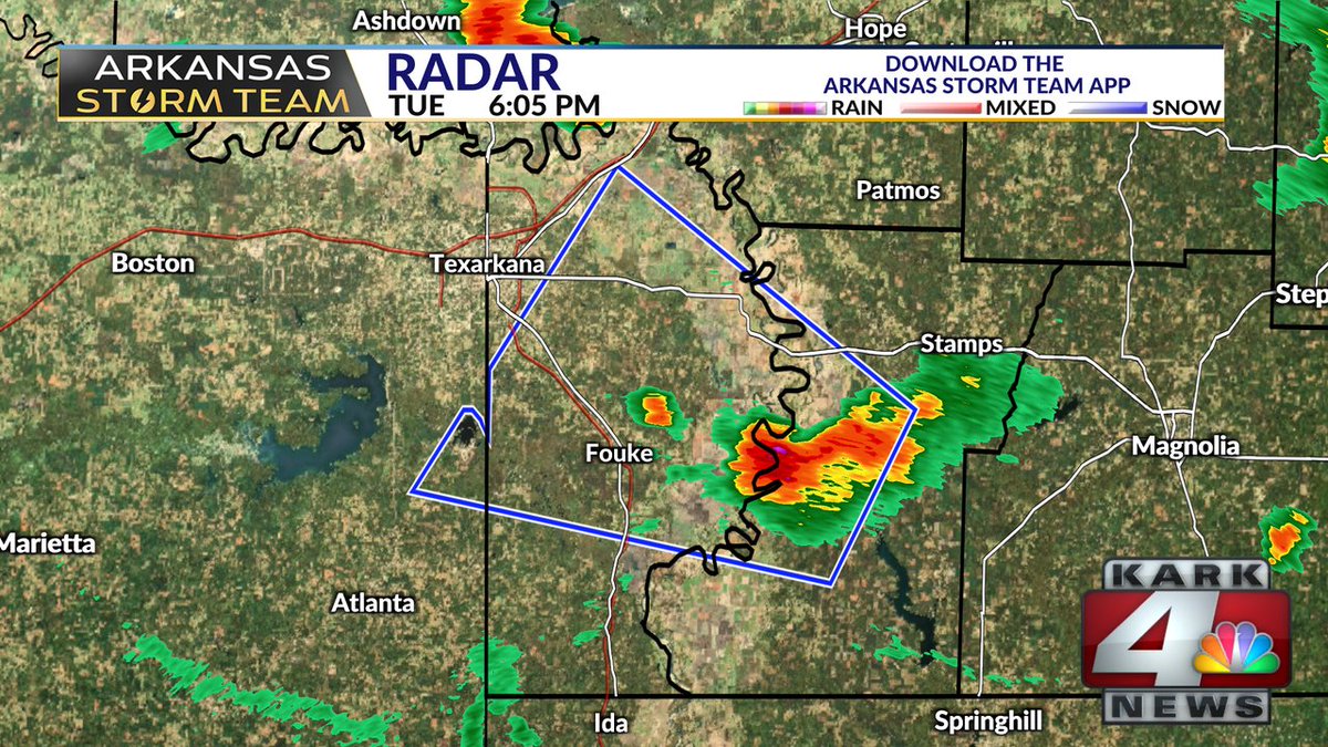 A Special Weather Statement has been issued for Miller, Cass, Lafayette County for strong winds and hail.  This is in effect until Jun 24 6:45PM.  Stay with the Arkansas Storm Team for the newest information. #ARWX #ARStormTeam