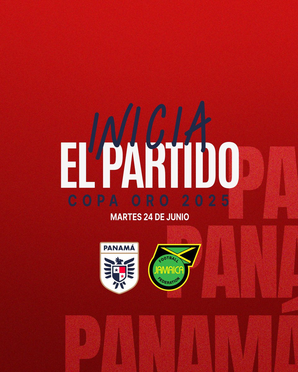 ¡COMIENZA EL PARTIDO 📢!

⏱️1️⃣’ de partido
🇵🇦 0-0 🇯🇲

🏟️ Q2 Stadium
📺 ESPN + 

#MásPanameñosQueNunca 🇵🇦