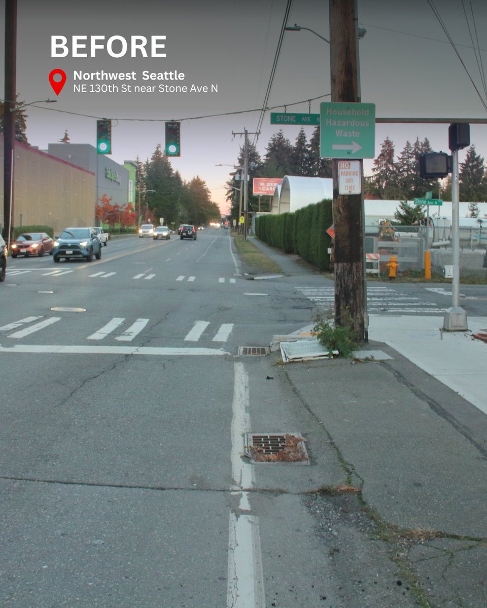 seattledot's tweet image. (1/5) Big changes in Northeast Seattle! 😍

Thanks to the #SeattleTransportationLevy and our #VisionZero program, N 130th St is now safer and more welcoming for everyone. 🚴‍♀️🚶‍♂️

Here’s what’s new on N 130th St (Aurora Ave N to 1st Ave NE)