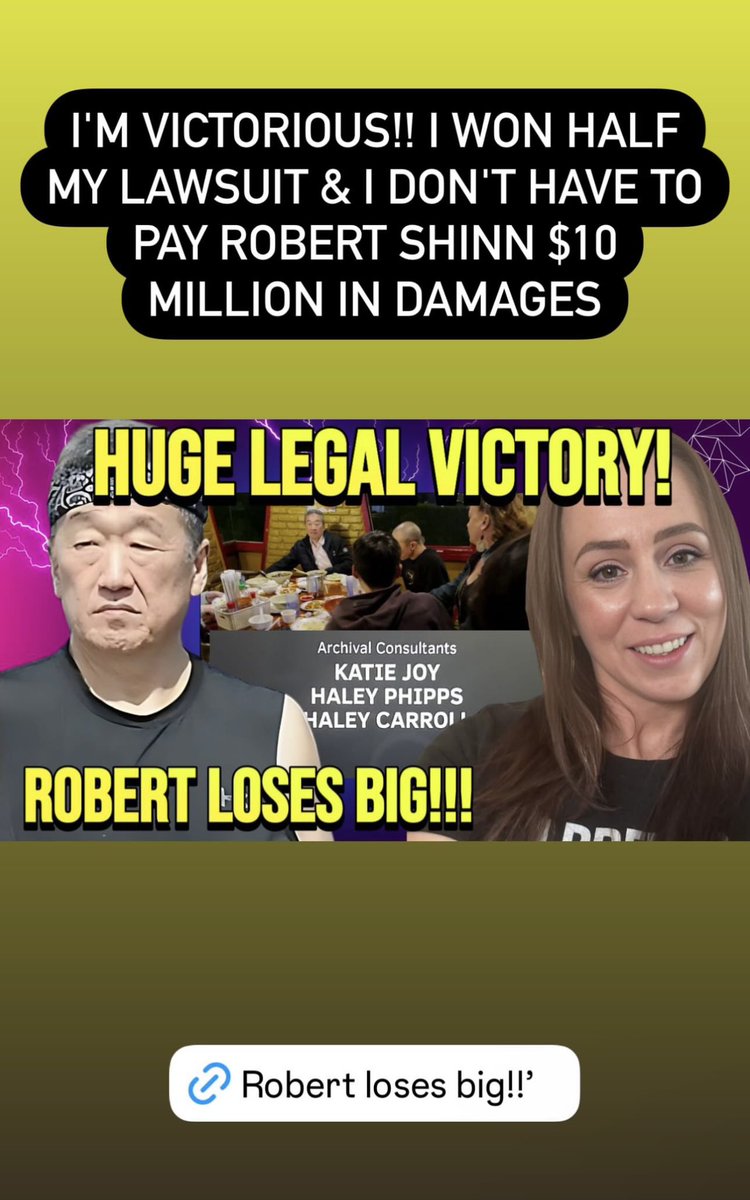 Did Katie read a different order than we all did??
She was NOT victorious. She did NOT win 1/2 her lawsuit. 
This is truly unbelievable y’all!
She is going to trial &amp; has no clue if she will owe anything in damages. I hope the jury awards 7M over $10 million 😂
