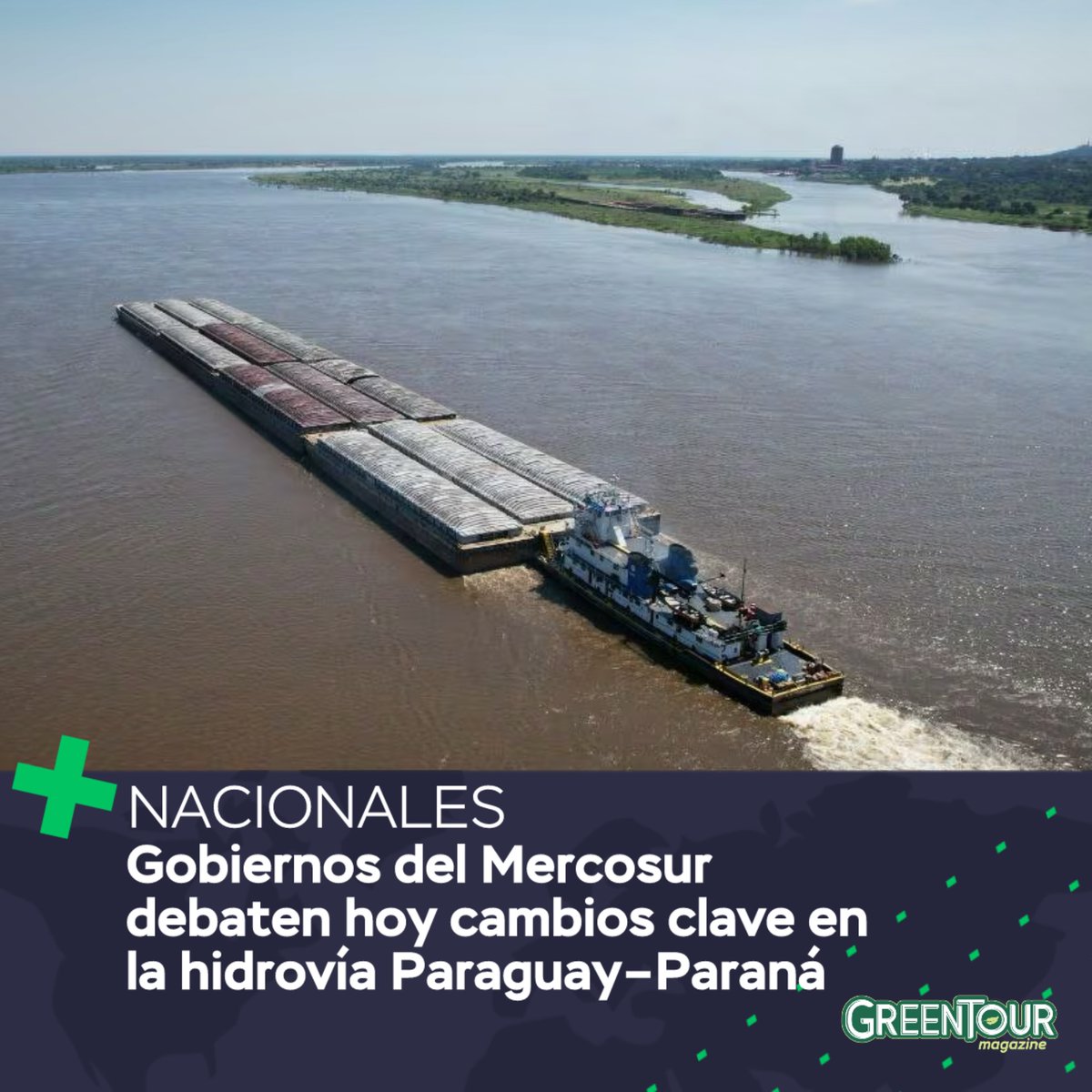 Este miércoles 25 de junio, delegaciones de Paraguay, Argentina, Brasil, Bolivia y Uruguay se reúnen en Buenos Aires para analizar posibles modificaciones al reglamento que establece las dimensiones máximas de los convoyes que circulan por la hidrovía Paraguay–Paraná. La revisión