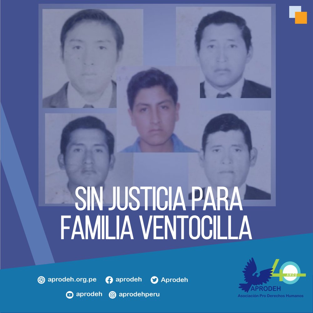 🔴 #CasoVentocilla: 33 años sin justicia. Familia Ventocilla y Pedro Yauri fueron secuestrados y asesinados por el Destacamento Colina en 1992. El juicio aún no inicia, profundizando la impunidad tras el fallecimiento de Fujimori. APRODEH exige justicia ya. #DerechosHumanos