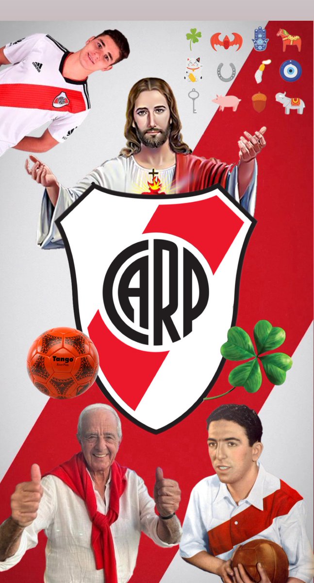 Imagen de la buena suerte y manifestación para que mañana River por fin festeje un triunfo propio y una desgracia bostera al mismo tiempo
