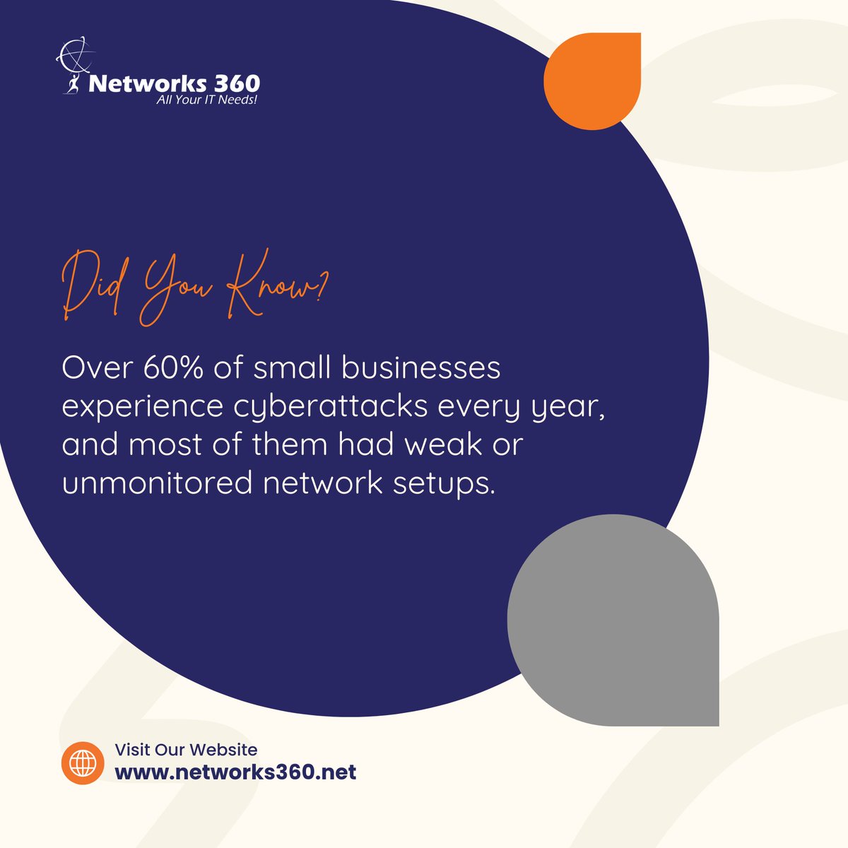 🔒 At Networks360, we specialize in:

Contact us to get started.
📧 info@networks360.net
🌐 networks360.net
📱  (832) 740-4444

#Networks360 #DidYouKnow #NetworkSecurity #HoustonIT #BusinessWiFi #CyberSecurity #ITSupport