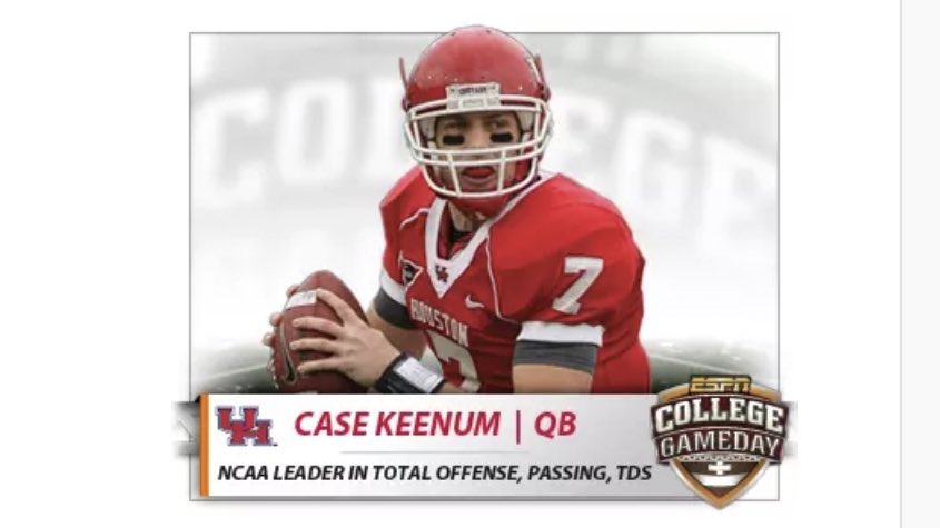 CougarGuardian's tweet photo. Houston Cougars Throwback — November 19th, 2011

- No. 11 UH vs SMU at The Rob 
- ESPN College Gameday on campus 
- Case Keenum Senior Day 

Coogs beat SMU 37-7, move to 11-0 (7-0 CUSA) on the season

// a thread 🧵

#GoCoogs https://t.co/d3mN5OjMv2