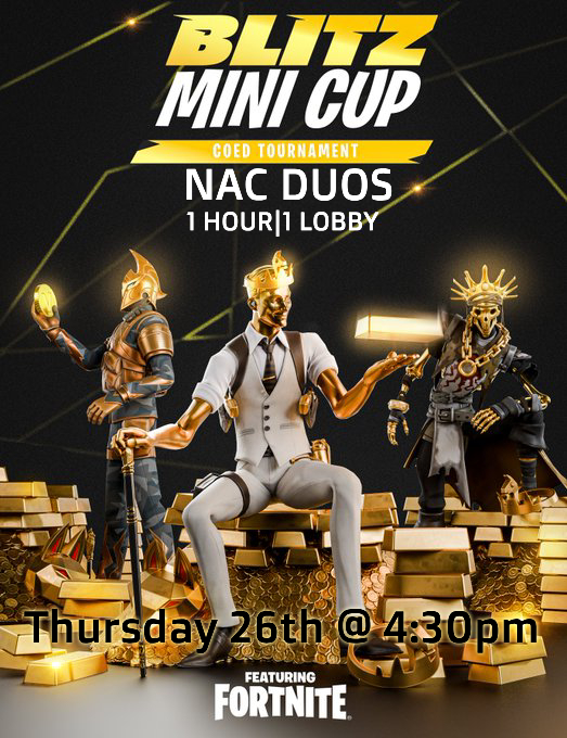 JustKittenViv (@notkittenyou) on Twitter photo Exclusive BLITZ Mini Duo Coed Cup
Thursday 26th 430pm EST 
⚡How to get INVITED⚡
- RT & FOLLOW
- Tag your duo
⚡ONLY 16 INVITES⚡
Will be picking people that always play out all games, always show up, and never cause issues <3 Exclusive BLITZ Mini Duo Coed Cup
Thursday 26th 430pm EST 
⚡How to get INVITED⚡
- RT & FOLLOW
- Tag your duo
⚡ONLY 16 INVITES⚡
Will be picking people that always play out all games, always show up, and never cause issues <3
