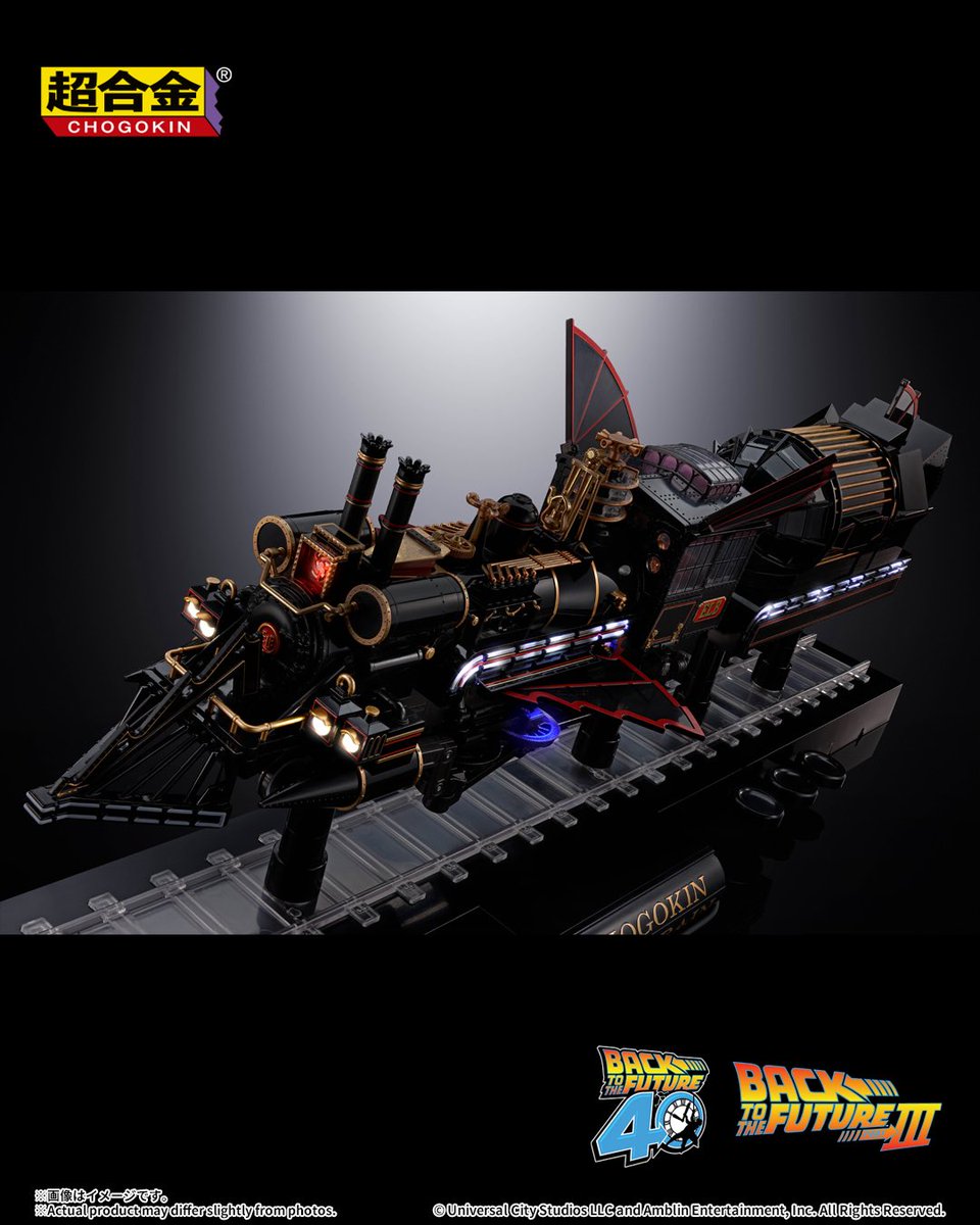 InPursuitofToys's tweet photo. Chogokin Back to the Future III TIME TRAIN from Bandai. Look for preorders to open up on July 1st.
#bandai #tamashiinations #backtothefuture #backtothefuture3 #bttf #timetrain #martymcfly #toys #toynews #toycommunity #toycollector #inpursuitoftoys https://t.co/pWDB0xzWB7