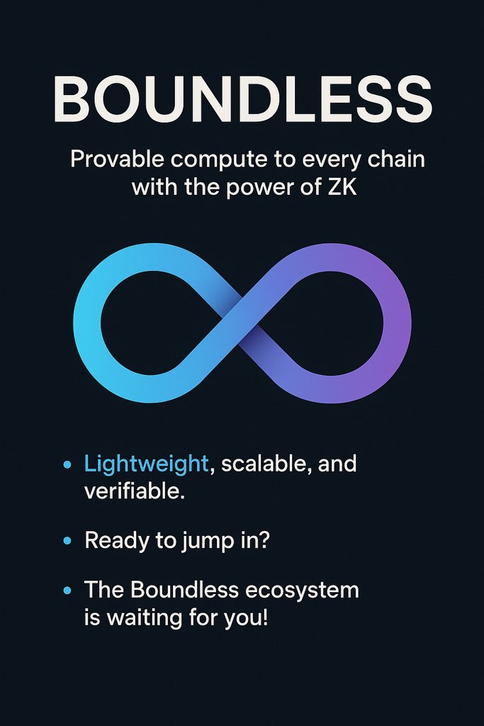 Run a node on Boundless = earn rewards + help power the next-gen of verifiable computation.

Rust + Foundry support ✅ One-click setup ✅

Join us on <a href="/kaito/">(*^^*)</a> and start building, <a href="/kashviETH/">kashvi</a>! 🔧 #DeFi #NodeOps #Boundless