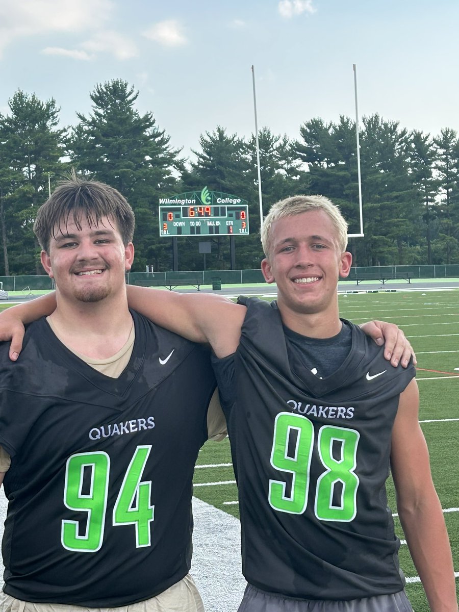 I had a great time competing at the Wilmington prospect camp thank you to <a href="/Coach_Griffin32/">Kevin Griffin</a> <a href="/DubC_Football/">Wilmington Football</a>