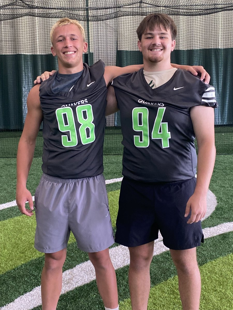 Colton Thomas and Luke Walters attended Wilmington College Football Camp!